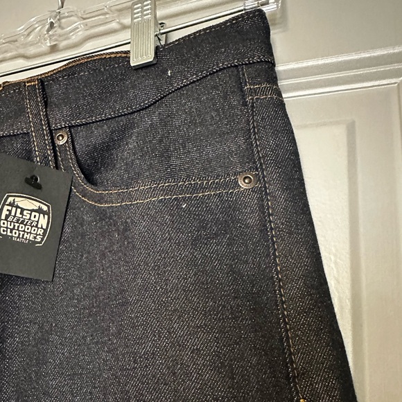 NWT Filson Railsplitter Jeans Raw Indigo 31x33 - Picture 4 of 9